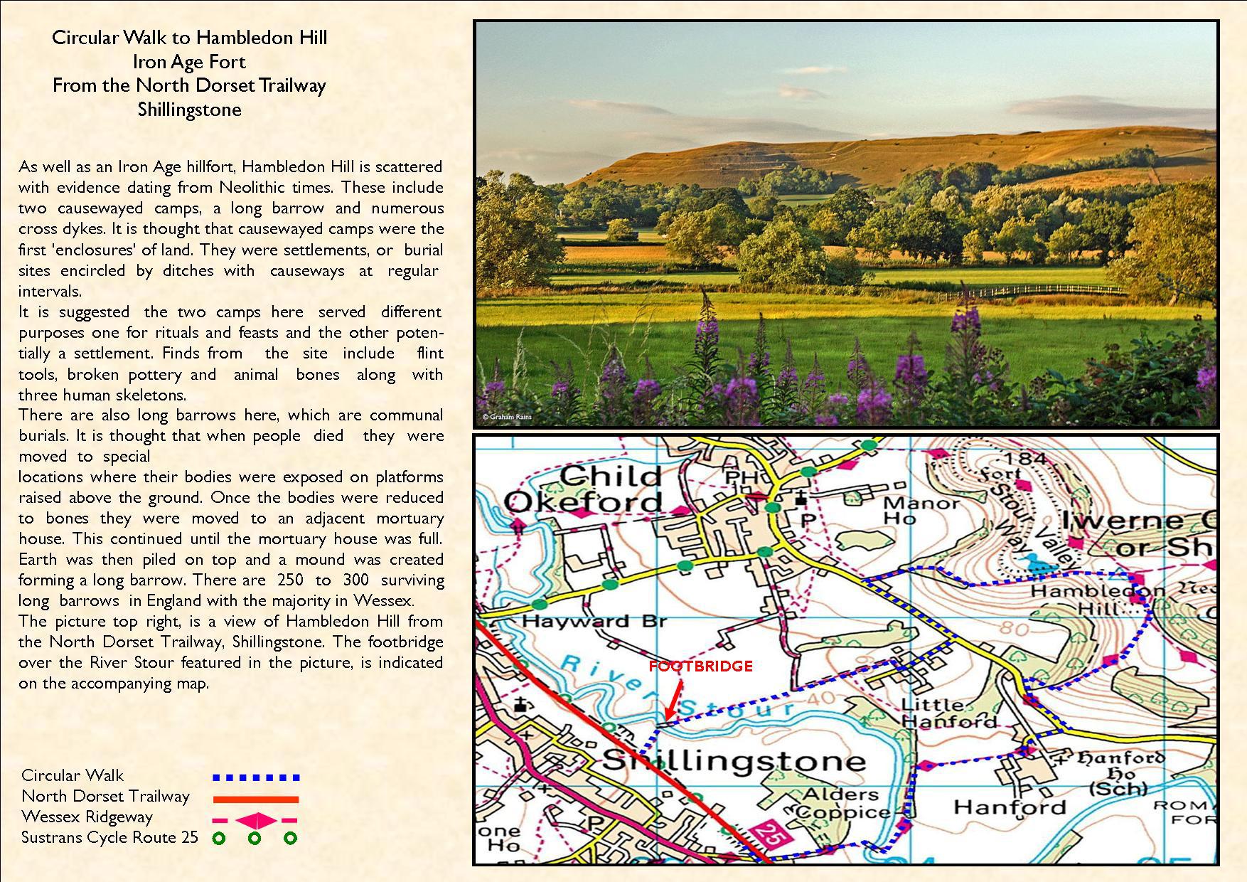 Circular walk to Hambledon Hill